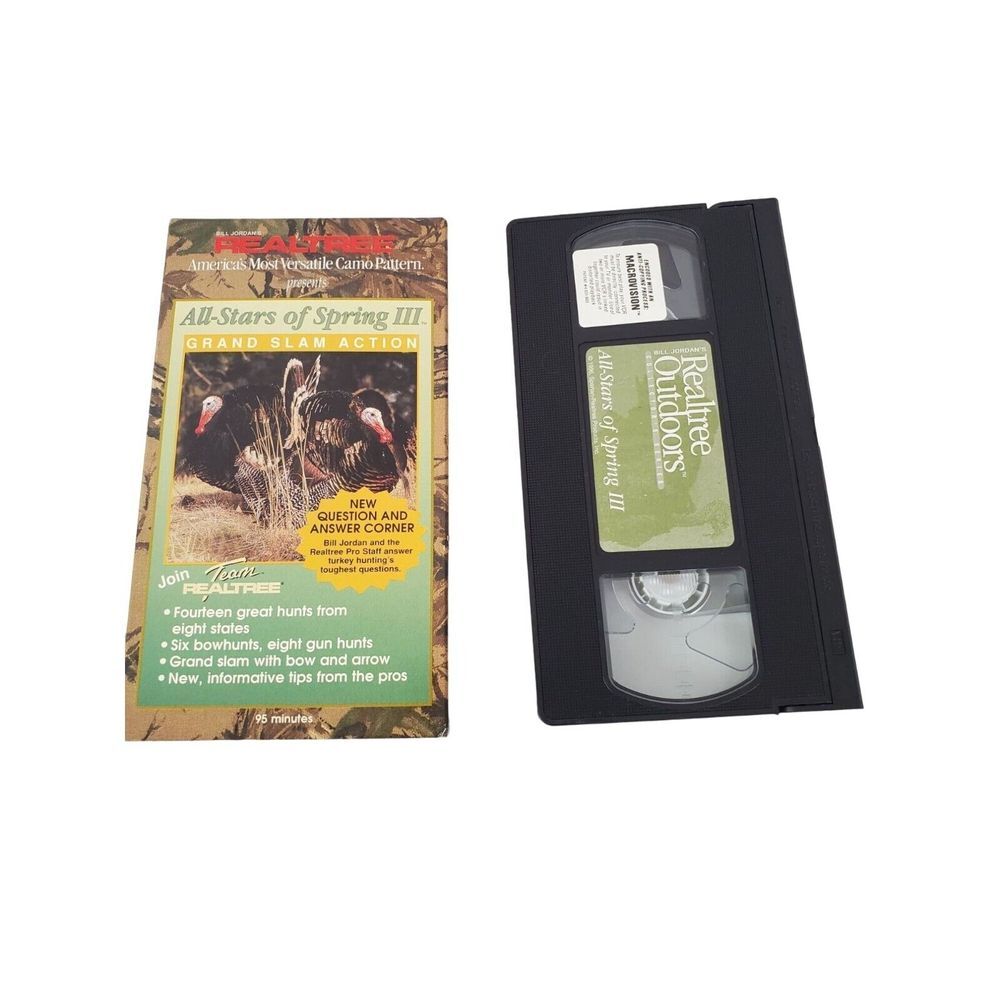 Vintage VHS Realtree All‎ Stars of Spring III Turkey Hunting Video GUC